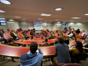 Danilo Vezzoni during the cybersecurity talk