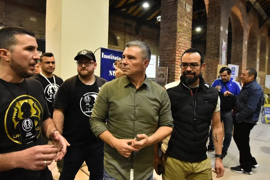 Danilo Vezzoni with public officials and event staff.